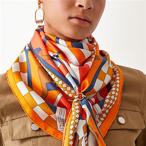 hermes scarf ways to wear|what to wear with Hermes scarves.